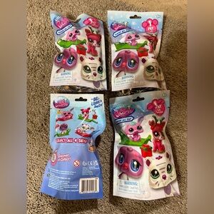 Little Pet Shop Sleigh All Day Blind Bags – Set of 4 | Holiday Winter Theme